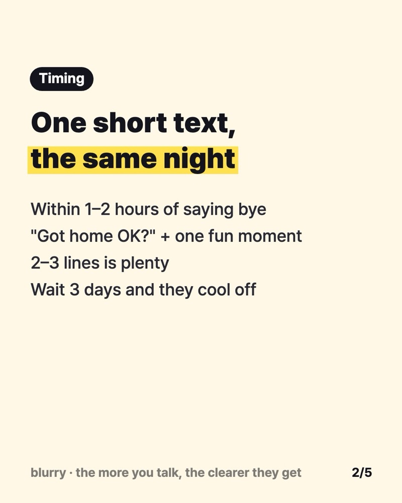 One short text the same night