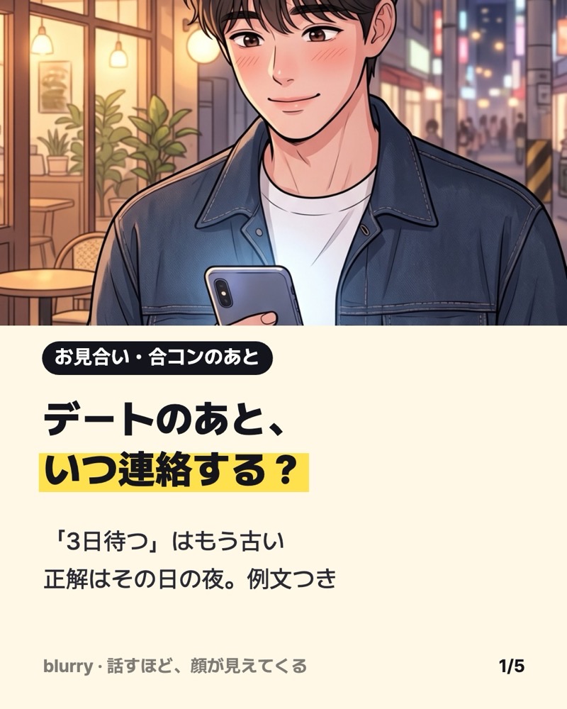 デート後の連絡はいつ