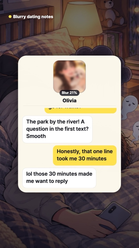 First message chat example