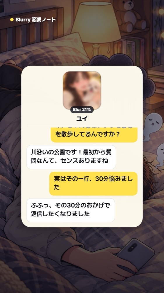 最初のメッセージ例