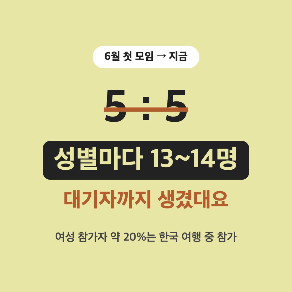 로테이션 소개팅 카드