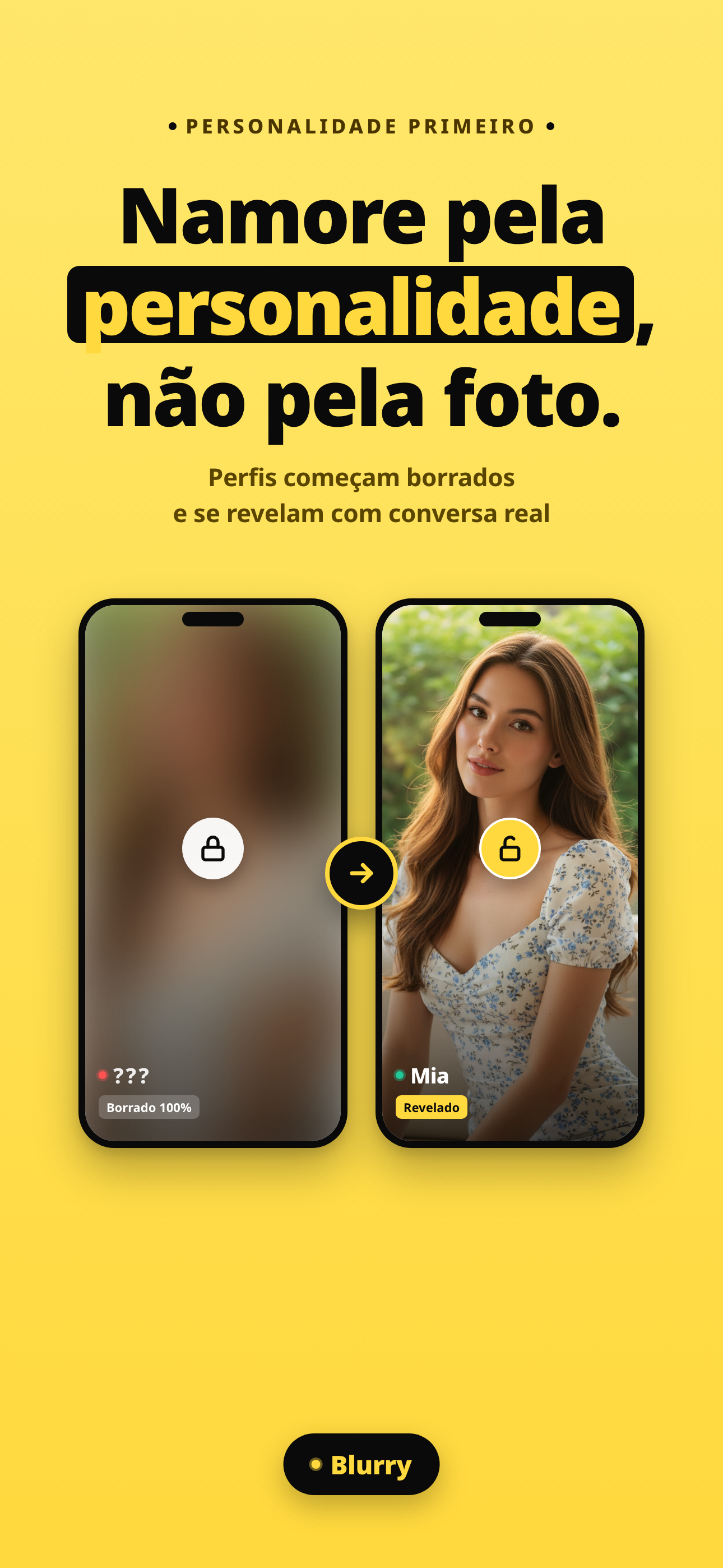App Blurry: um perfil que começa totalmente desfocado